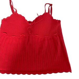 Wilfred soloist top Sweetheart knit tank top - red - size large